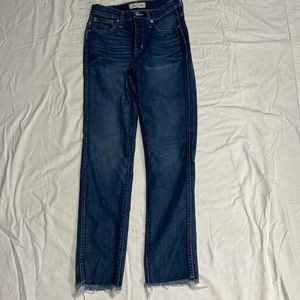 Madewell High Rise Slim Straight Jeans